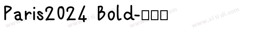 Paris2024 Bold字体转换